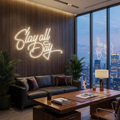 Stay All Day Led Neon Sign Light