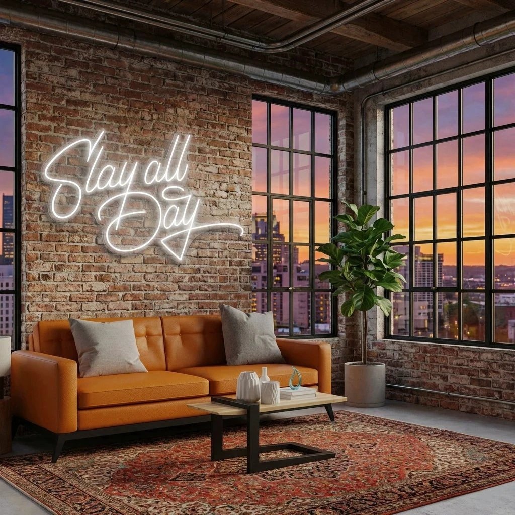 Stay All Day Led Neon Sign Light