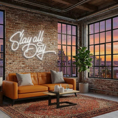 Stay All Day Led Neon Sign Light
