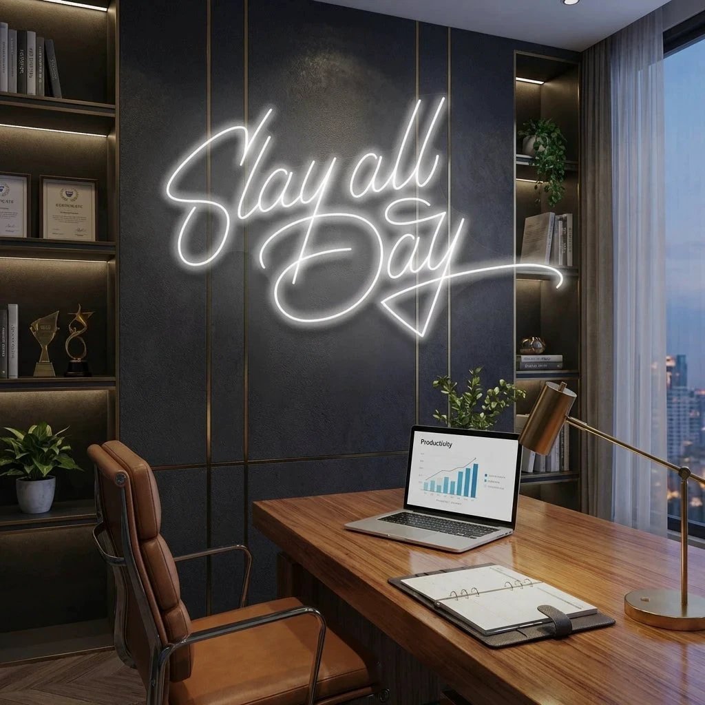 Stay All Day Led Neon Sign Light