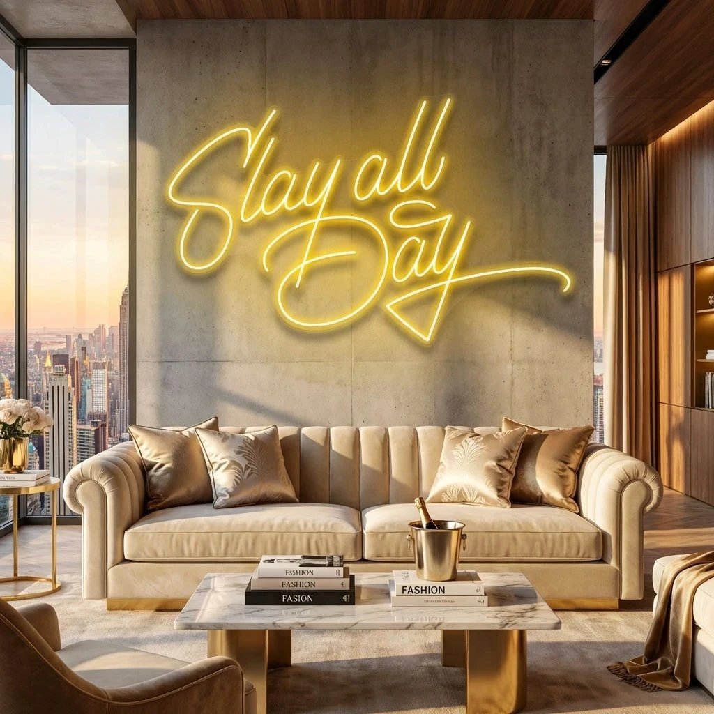 Stay All Day Led Neon Sign Light