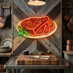 Steak Beef Steak LED Neon Sign Light Pop Art