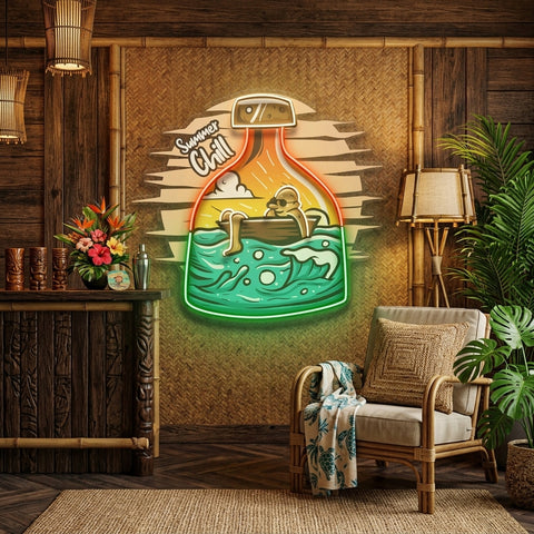 Summer Chill LED Neon Sign Light Pop Art