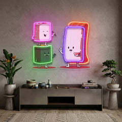 Sushi Characters LED Neon Sign Light Pop Art