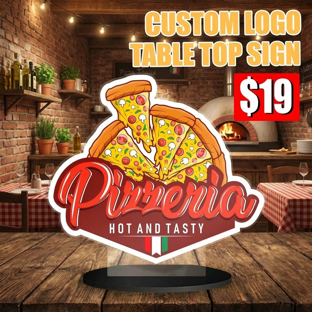 Custom Table Top Sign