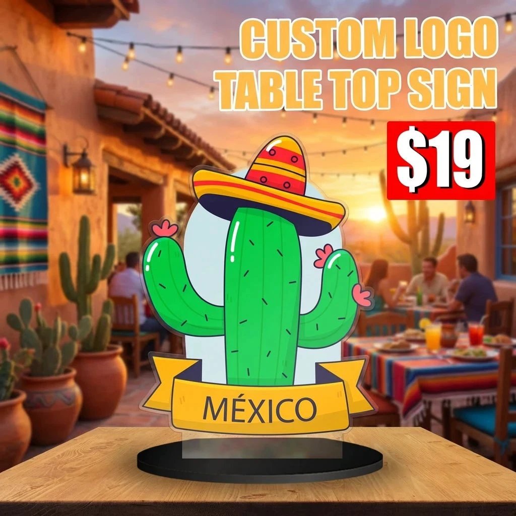 Custom Table Top Sign