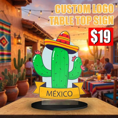 Custom Table Top Sign