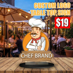 Custom Table Top Sign
