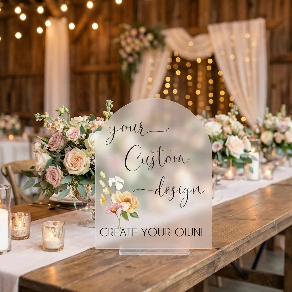 Custom Table Top Sign