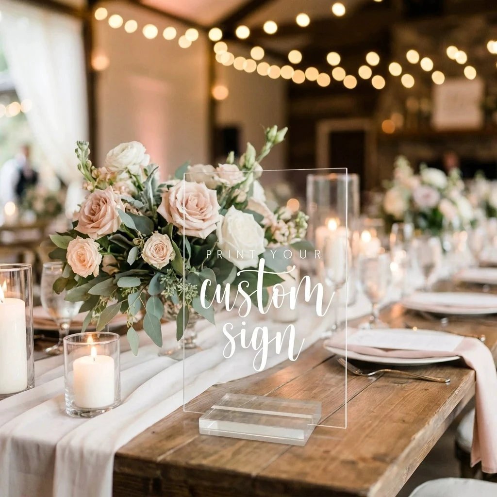 Custom Table Top Sign