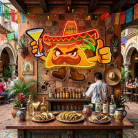 Taco Thumb Up LED Neon Sign Light Pop Art