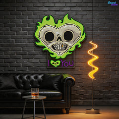 Fires of Desire, Shadows of Death Best Gift for Valentine Neon Sign Artwork