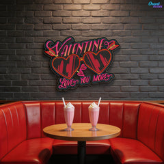 Through Glasses, Straight to the Heart Best Gift For Valentine Neon Sight Light Artwork