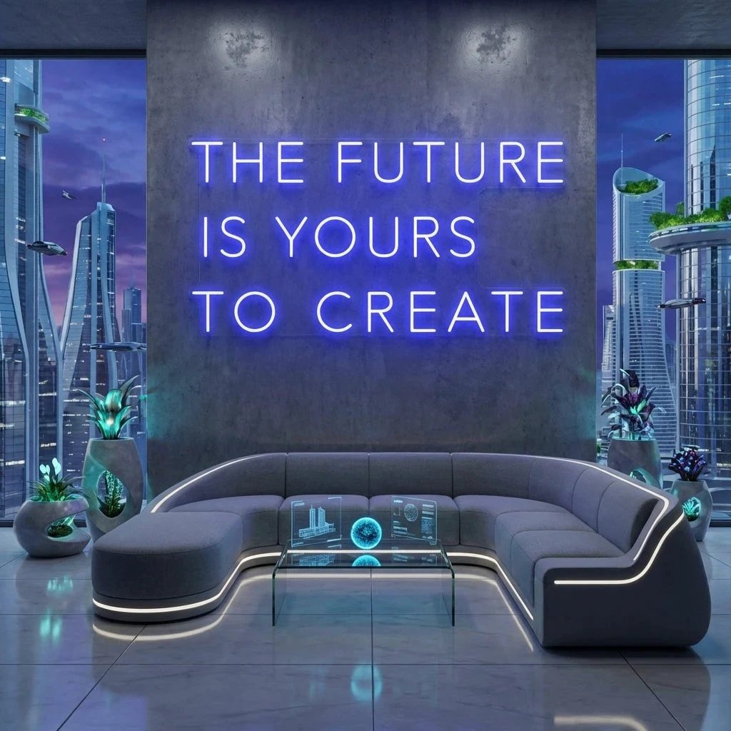 The Future Is Yours To Create Led Neon Sign Light