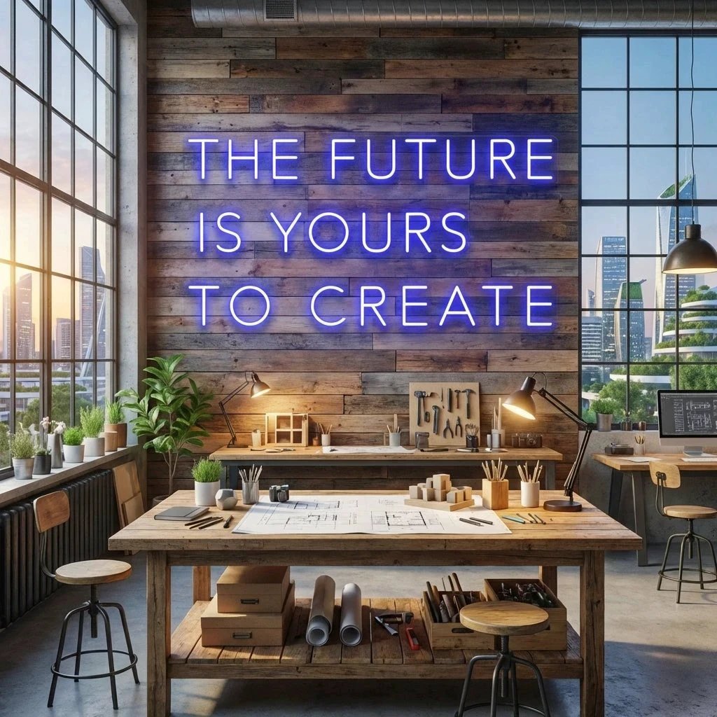 The Future Is Yours To Create Led Neon Sign Light