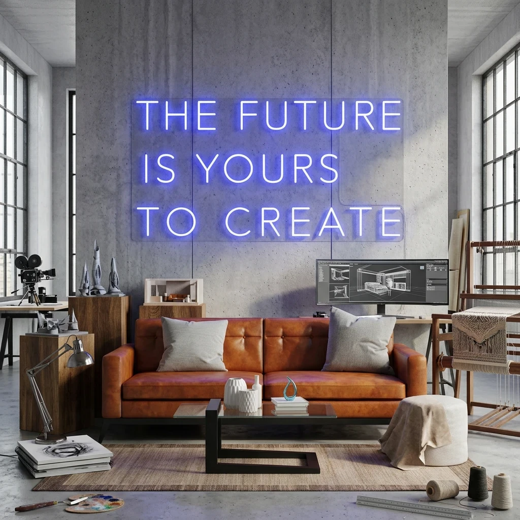 The Future Is Yours To Create Led Neon Sign Light