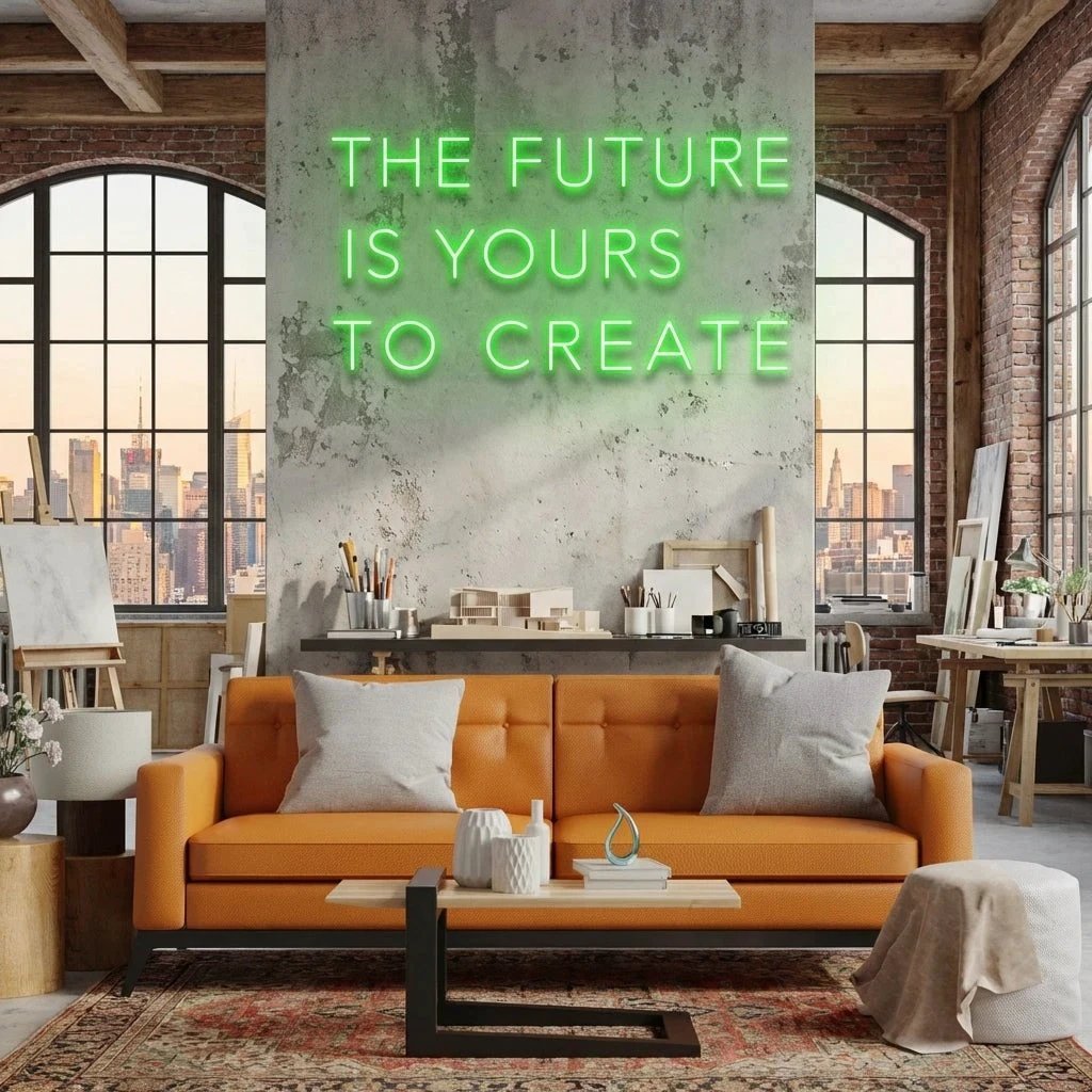 The Future Is Yours To Create Led Neon Sign Light