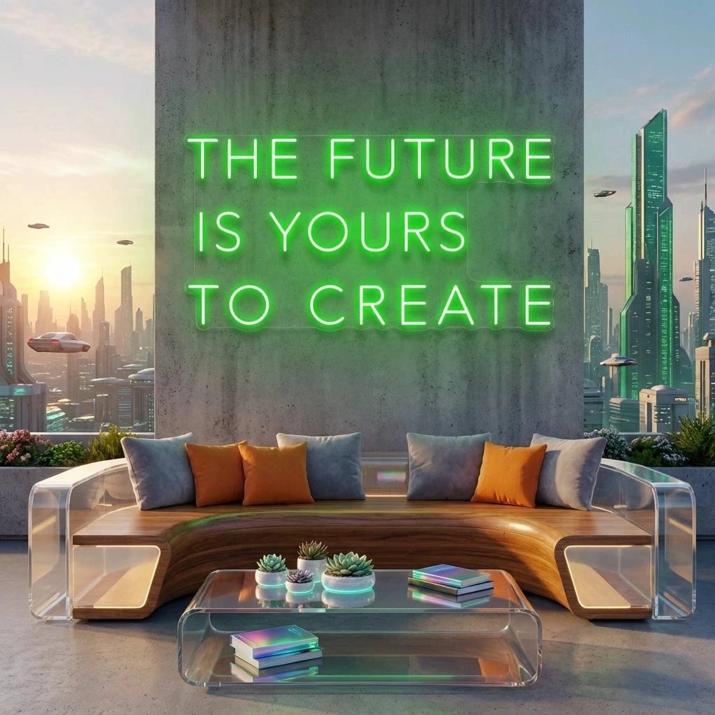 The Future Is Yours To Create Led Neon Sign Light