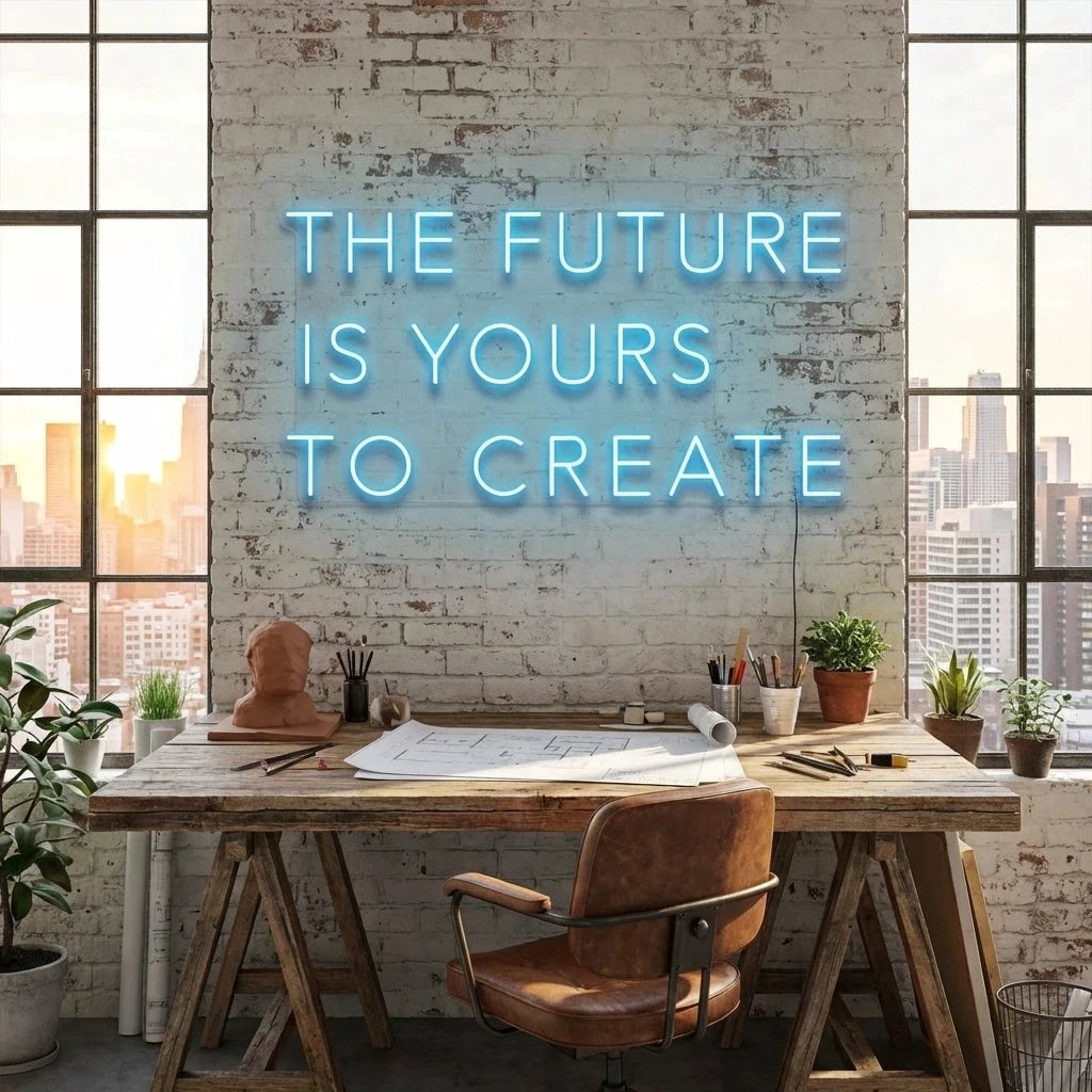 The Future Is Yours To Create Led Neon Sign Light