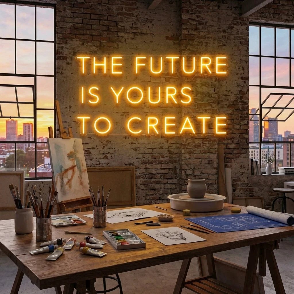 The Future Is Yours To Create Led Neon Sign Light