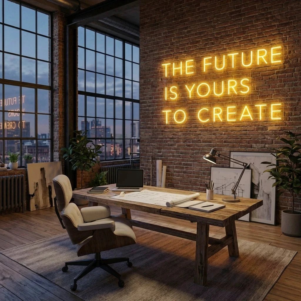The Future Is Yours To Create Led Neon Sign Light