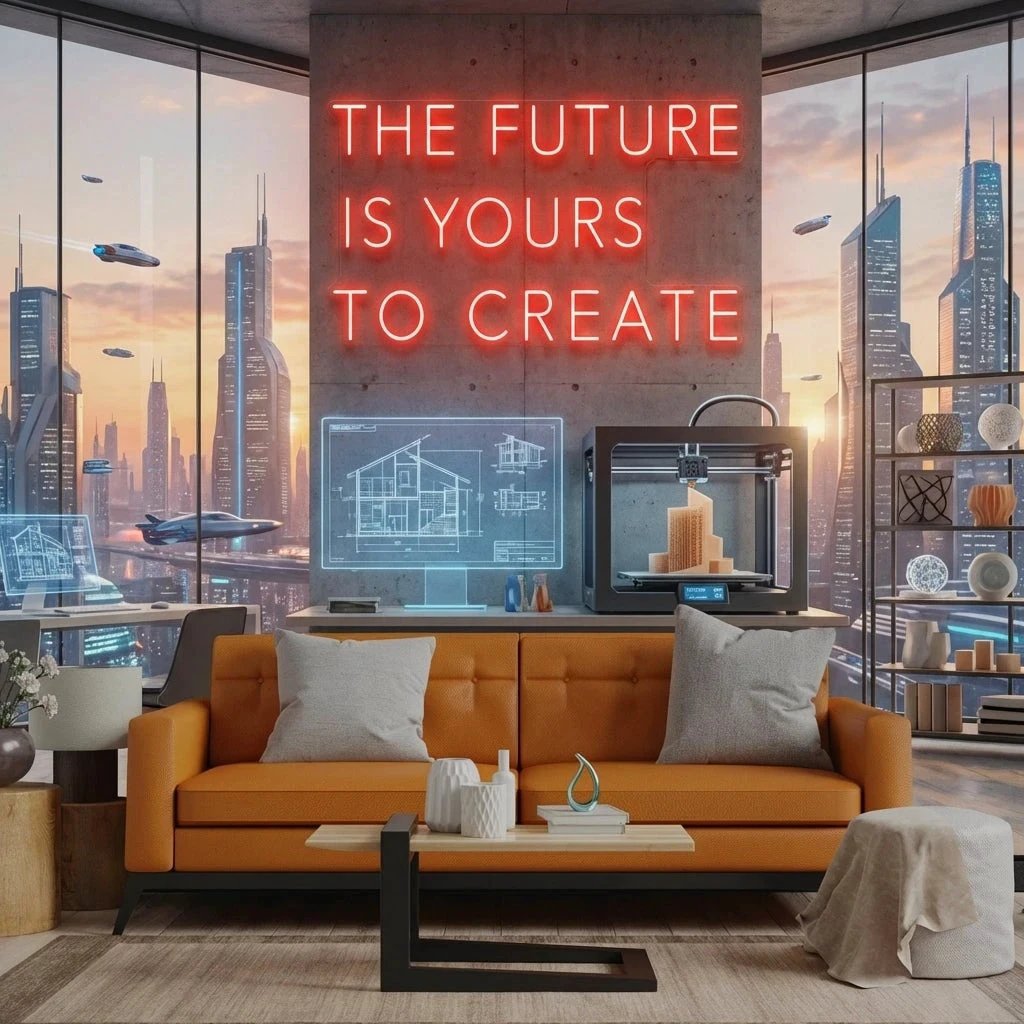 The Future Is Yours To Create Led Neon Sign Light