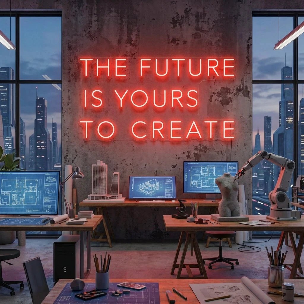 The Future Is Yours To Create Led Neon Sign Light