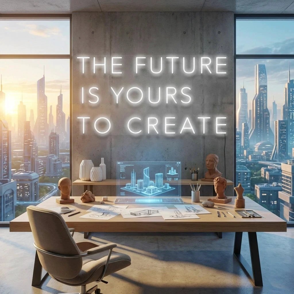 The Future Is Yours To Create Led Neon Sign Light