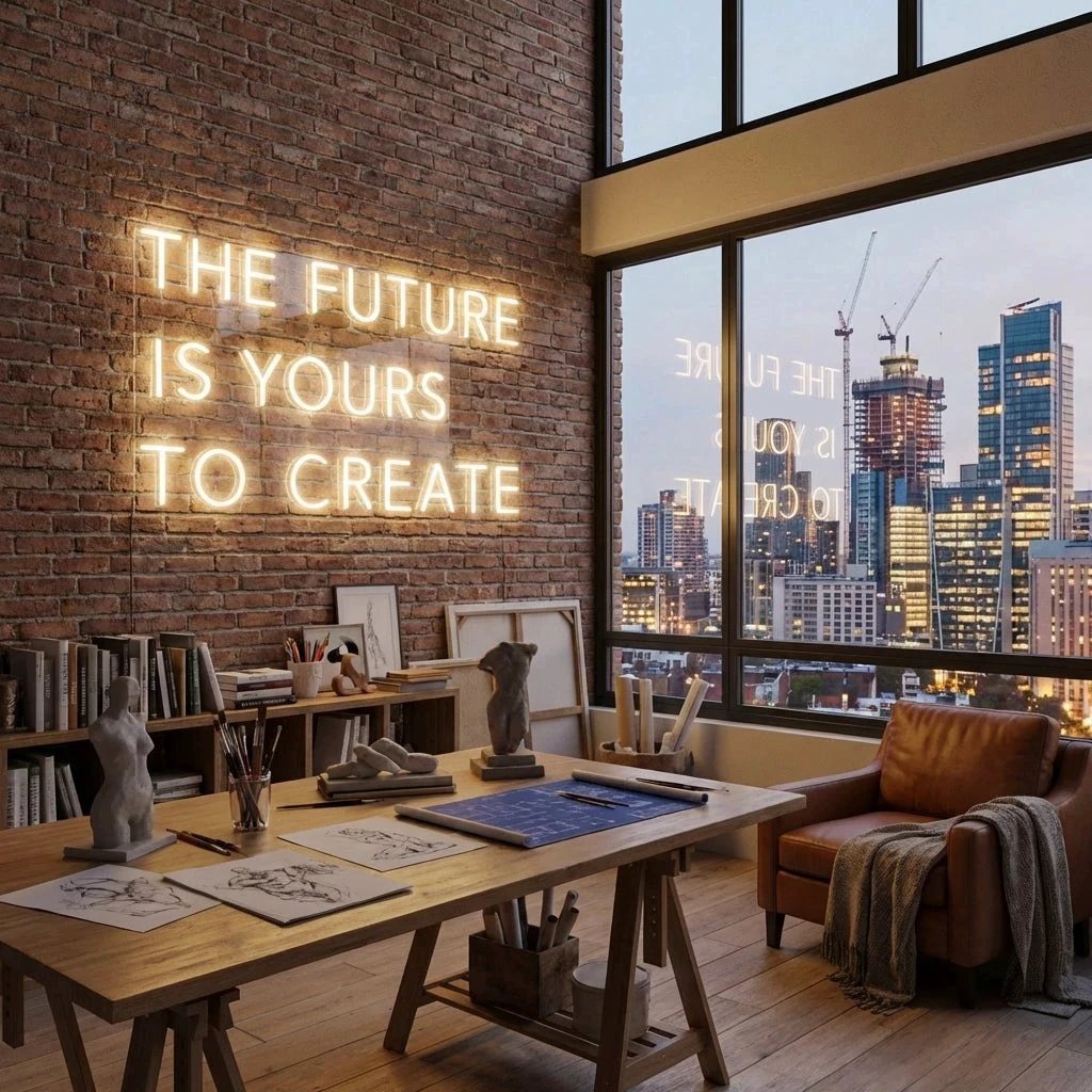 The Future Is Yours To Create Led Neon Sign Light