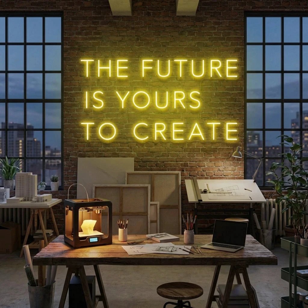The Future Is Yours To Create Led Neon Sign Light