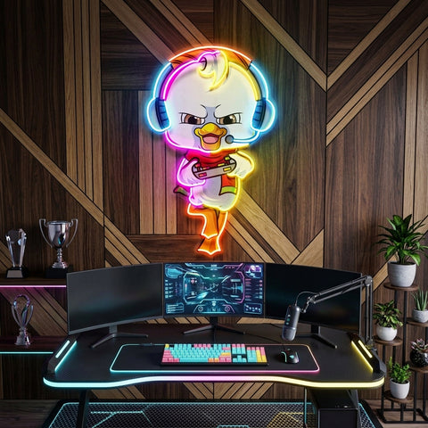 The Gamers Duck Esport LED Neon Sign Light Pop Art