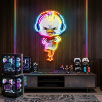 The Gamers Duck Esport LED Neon Sign Light Pop Art