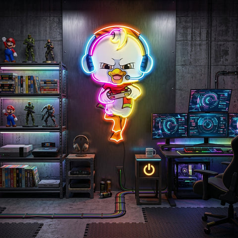 The Gamers Duck Esport LED Neon Sign Light Pop Art