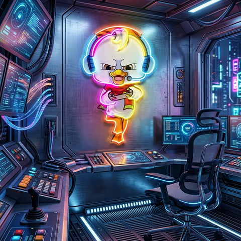 The Gamers Duck Esport LED Neon Sign Light Pop Art