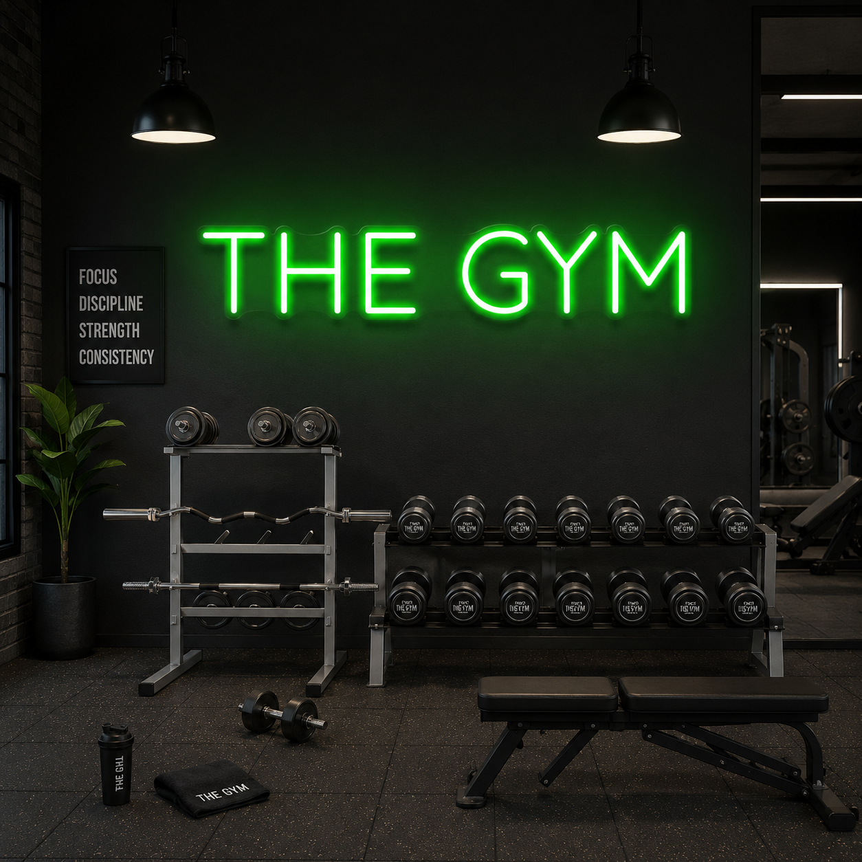 The Gym Led Neon Sign Light