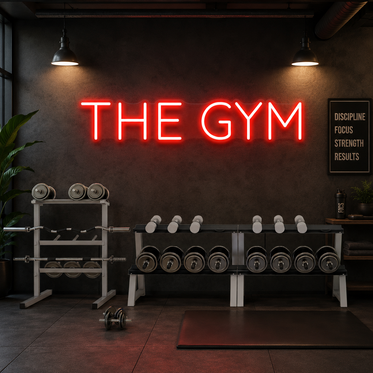 The Gym Led Neon Sign Light