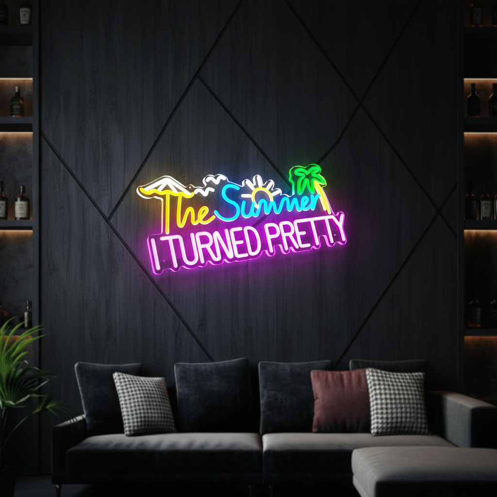 The Summer I Turned  Pretty Led Neon Sign Neon Room Decor Sign - VN03 - Customneonstudio