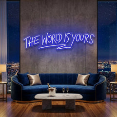 The World Is Yours Led Neon Sign Light - Upbeat Your Life