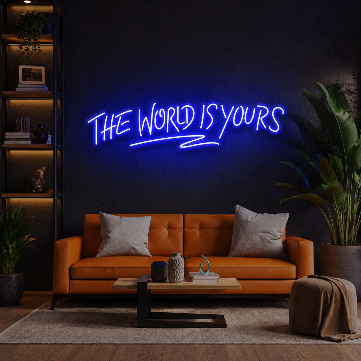 The World Is Yours Led Neon Sign Light - Upbeat Your Life