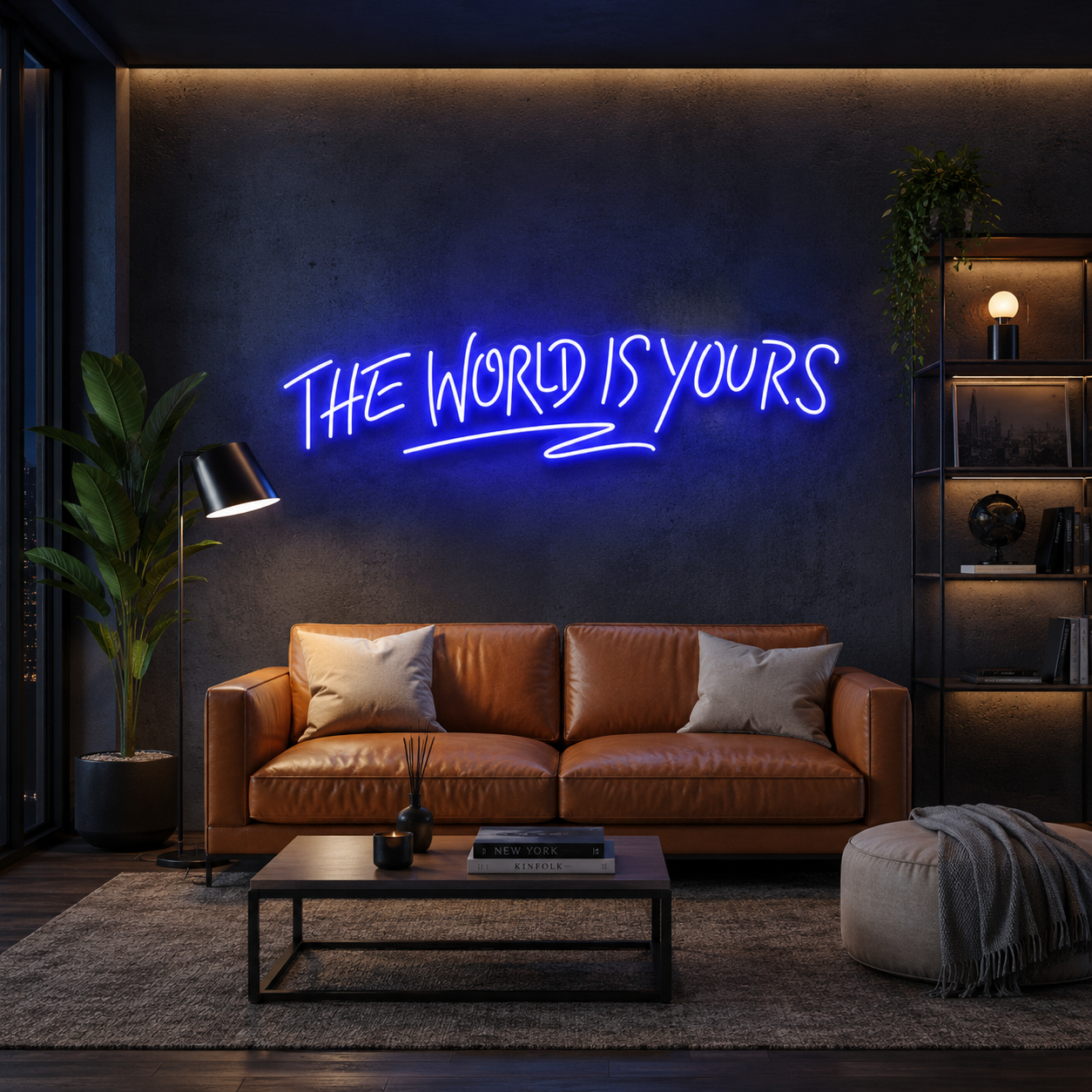 The World Is Yours Led Neon Sign Light - Upbeat Your Life