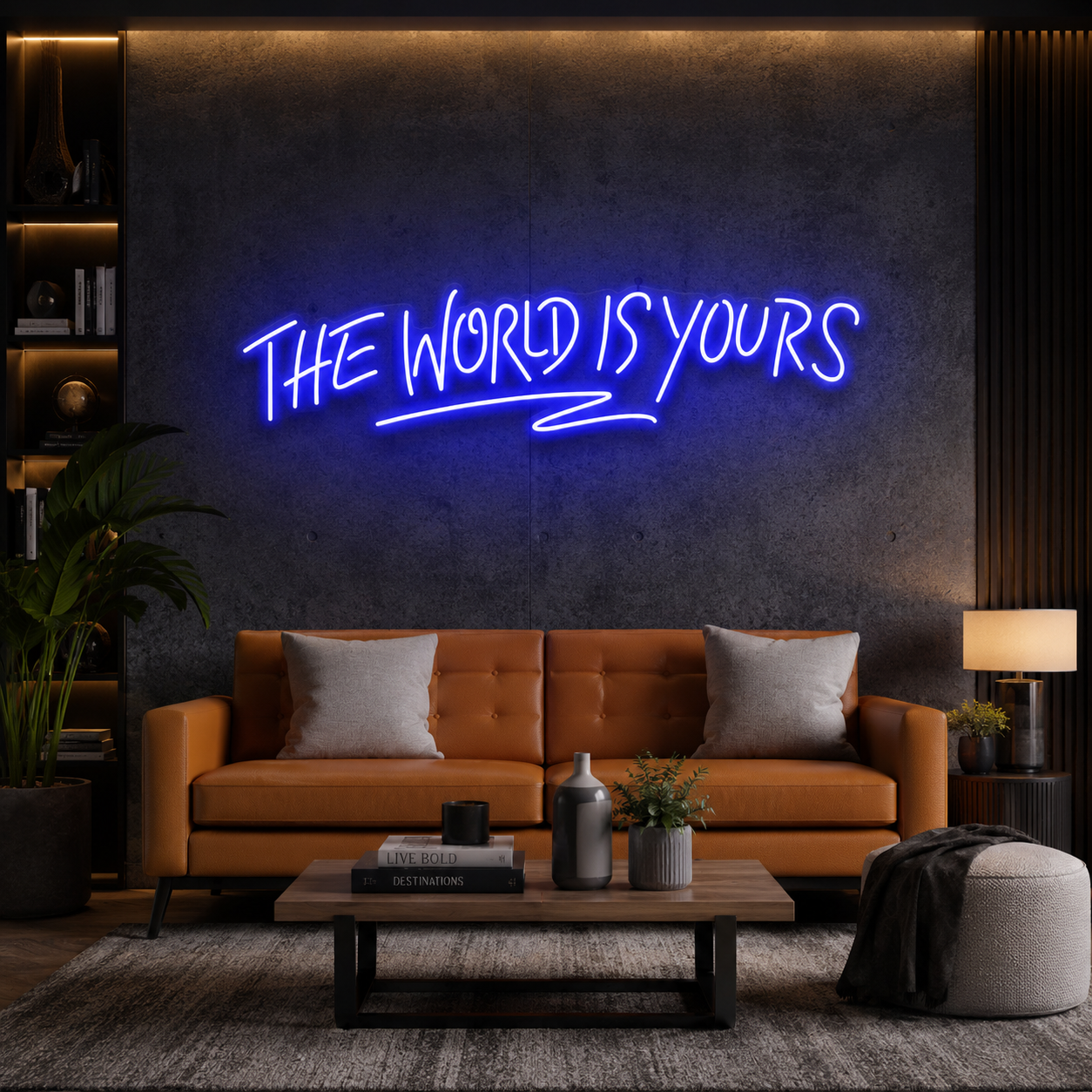 The World Is Yours Led Neon Sign Light - Upbeat Your Life