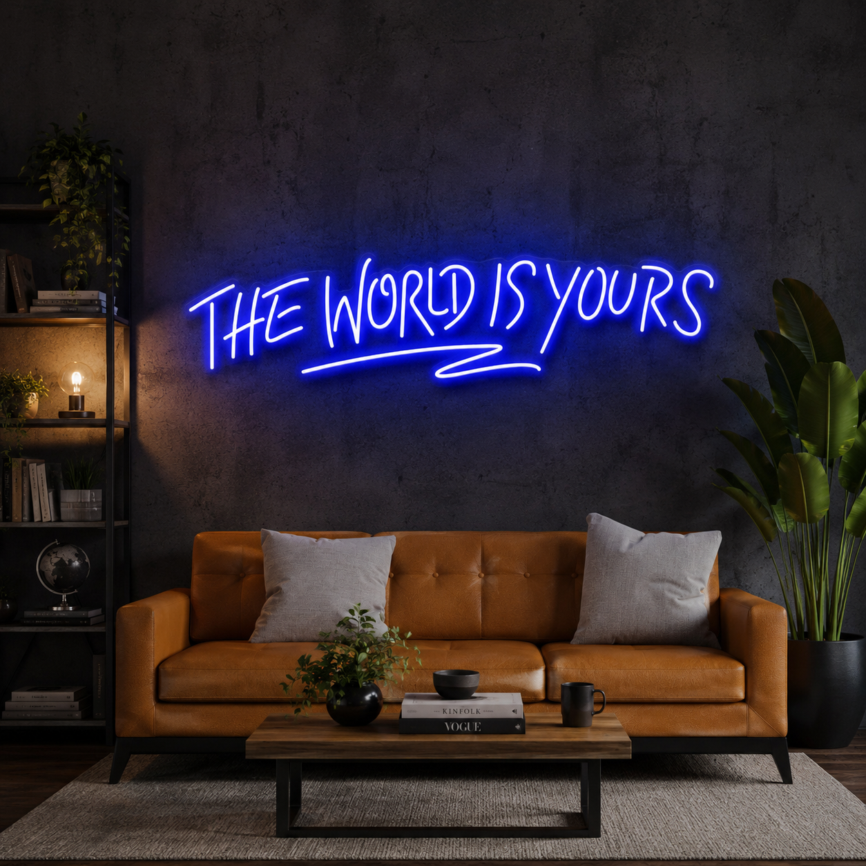 The World Is Yours Led Neon Sign Light - Upbeat Your Life