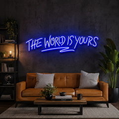 The World Is Yours Led Neon Sign Light - Upbeat Your Life