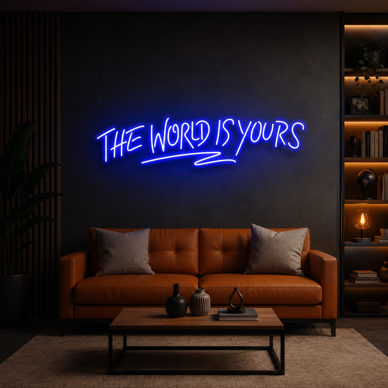 The World Is Yours Led Neon Sign Light - Upbeat Your Life