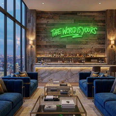 The World Is Yours Led Neon Sign Light - Upbeat Your Life
