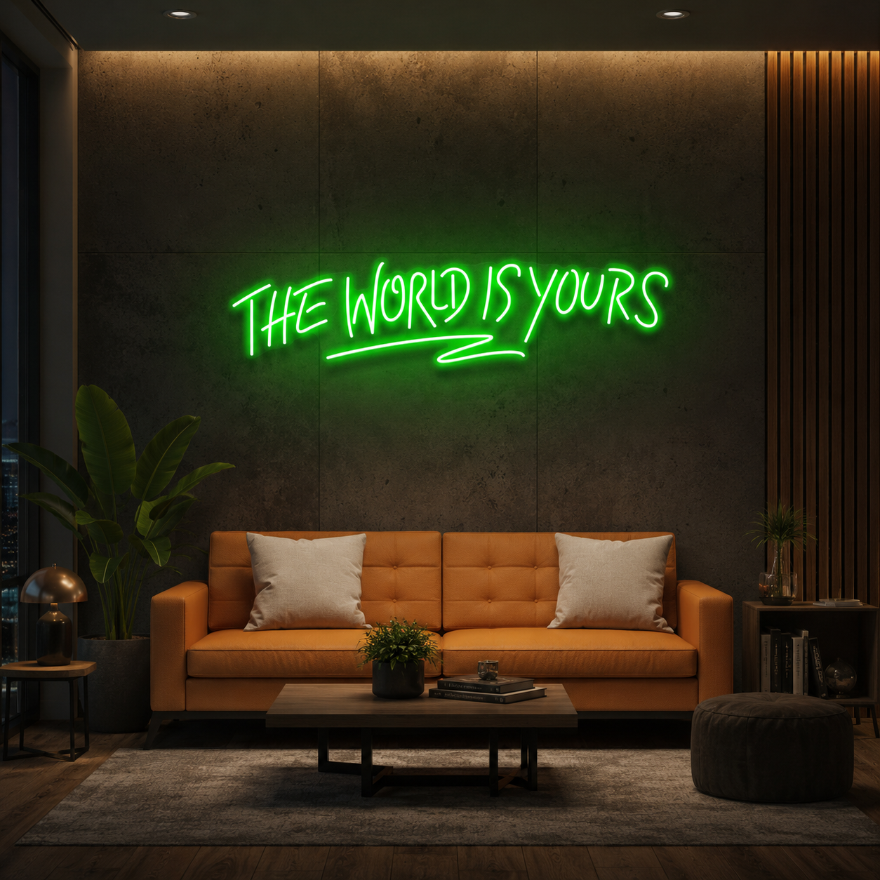 The World Is Yours Led Neon Sign Light - Upbeat Your Life