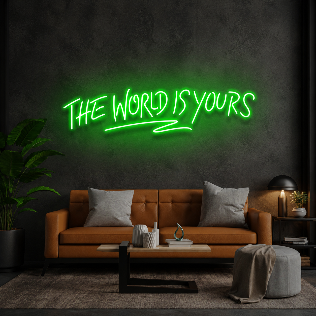 The World Is Yours Led Neon Sign Light - Upbeat Your Life