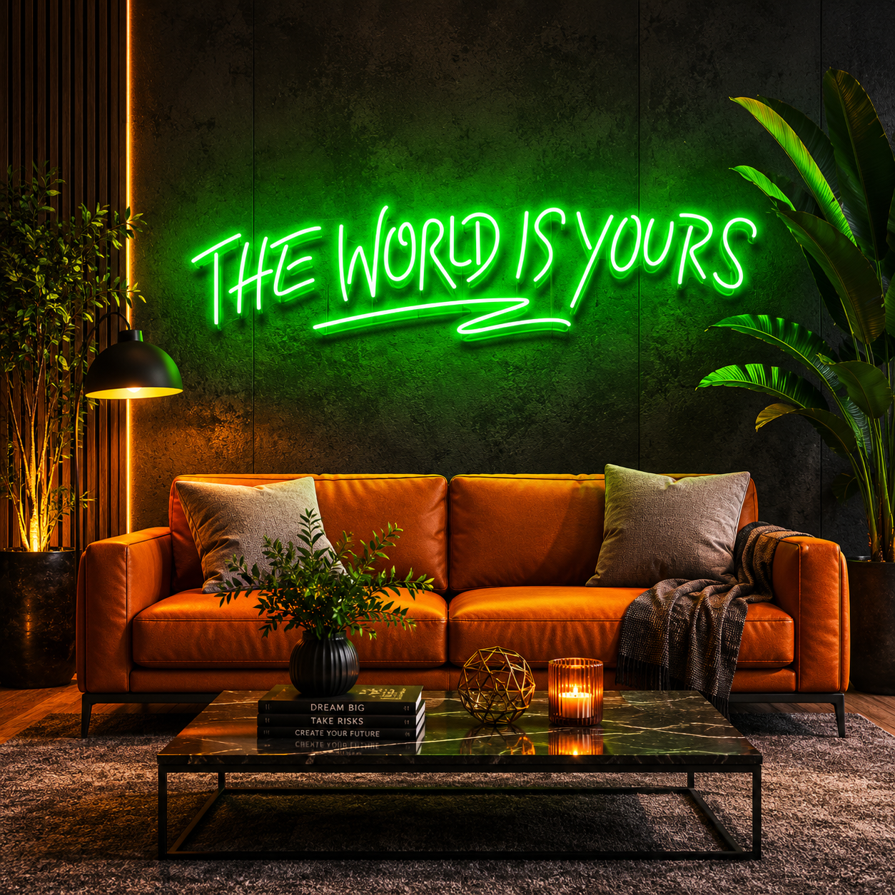 The World Is Yours Led Neon Sign Light - Upbeat Your Life