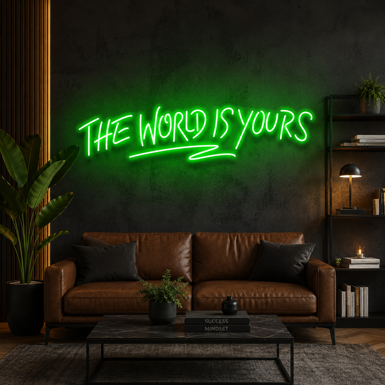 The World Is Yours Led Neon Sign Light - Upbeat Your Life