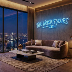 The World Is Yours Led Neon Sign Light - Upbeat Your Life